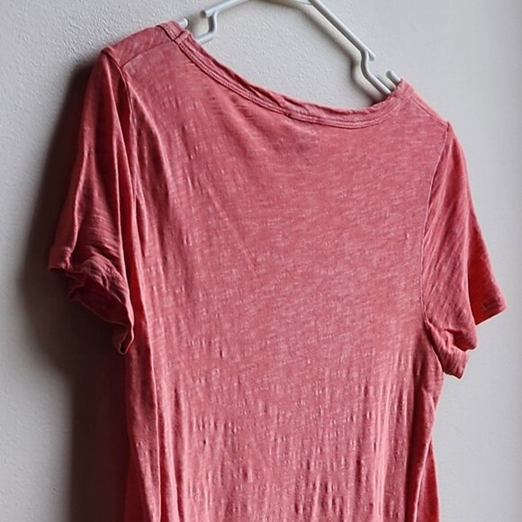 Talbots Coral Cotton Scoop Neck T-Shirt Size Petite Small - Picture 11 of 14